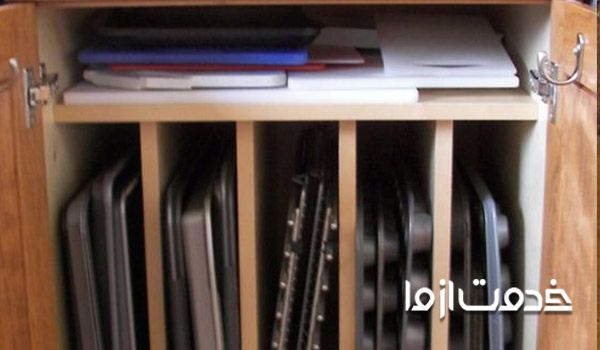 کابینت نگهداری سینی و تخته گوشت